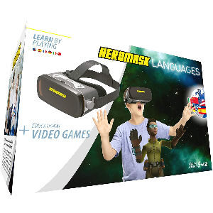 Gafas de realidad virtual para niños, aprende idiomas y disfruta de juegos educativos en realidad virtual, regalo tecnológico para niños