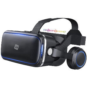 Gafas de realidad virtual para telefonos con auriculares integrados